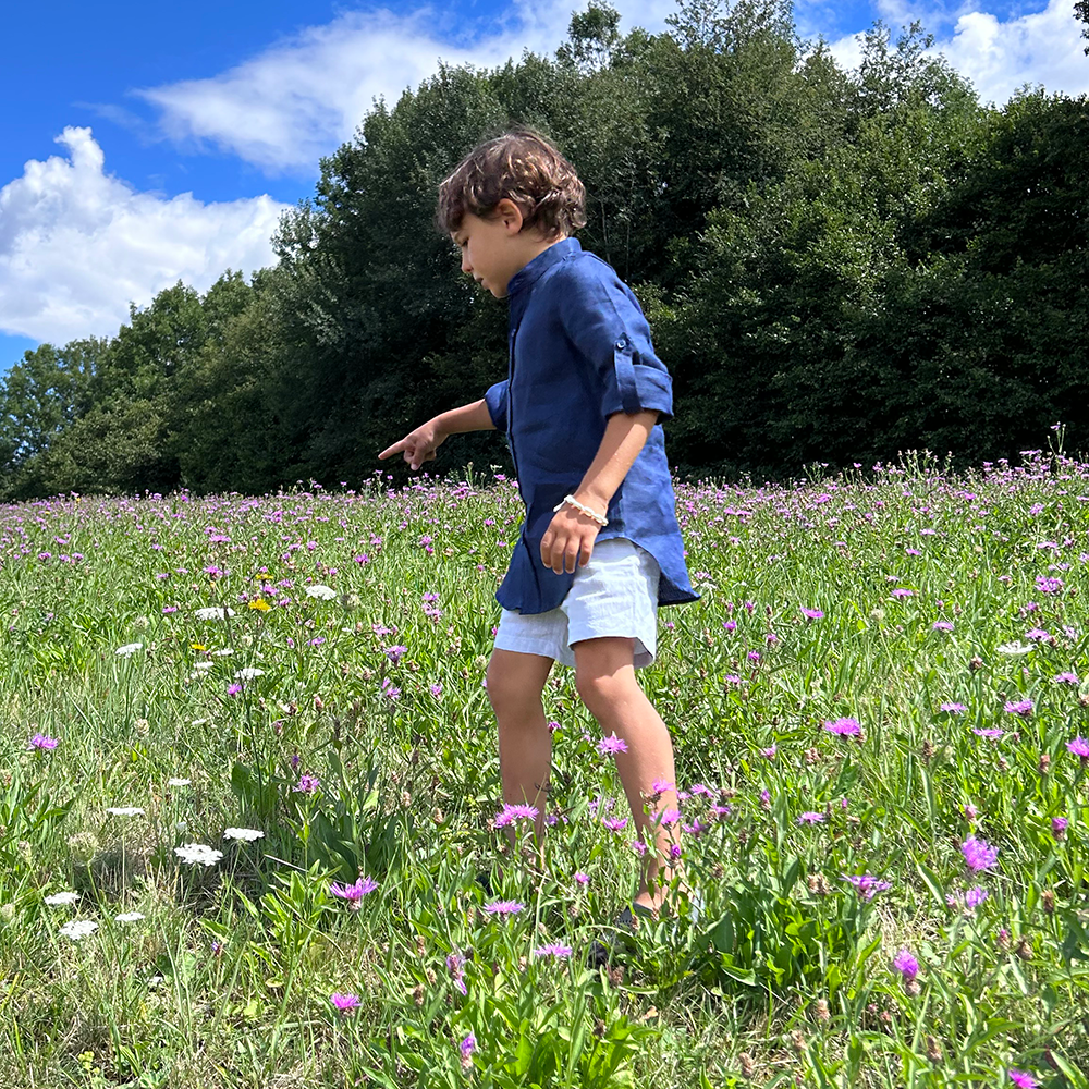 SHORT EN LIN ENFANT - SUR DEMANDE