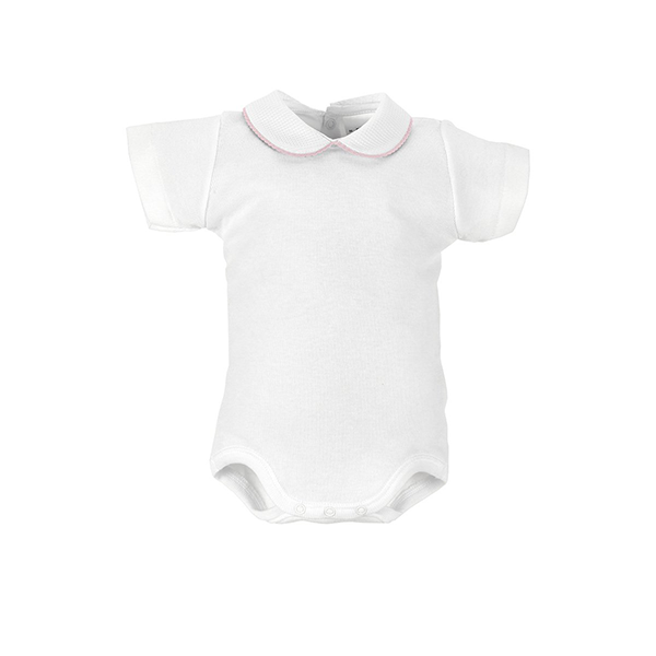 BABY-RUNDHALS-BODY MIT KURZEN ÄRMELN