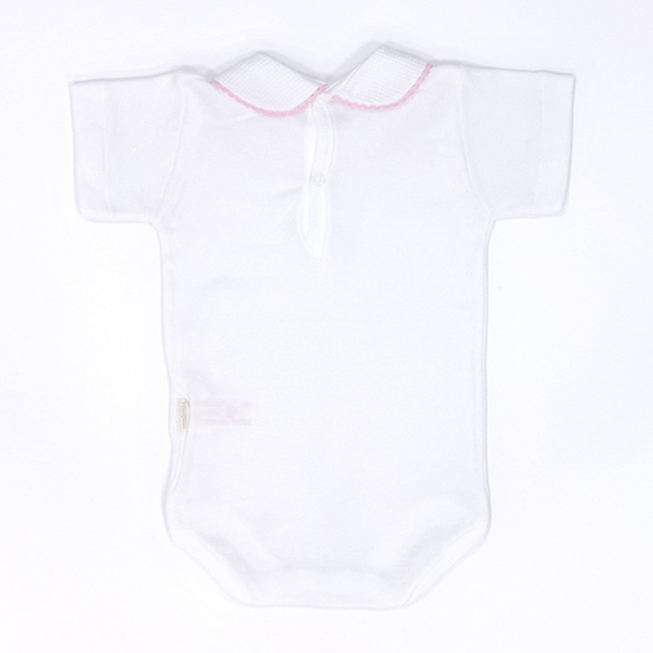 BABY-RUNDHALS-BODY MIT KURZEN ÄRMELN