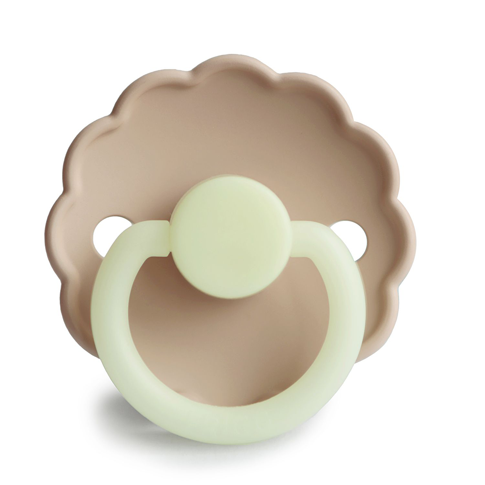 BABY NIGHT PACIFIER - DAISY ROUND SILICONE