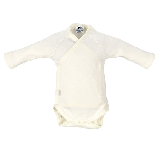 BABY CROSSED LONG-SLEEVE BODYSUIT