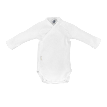 BABY CROSSED LONG-SLEEVE BODYSUIT